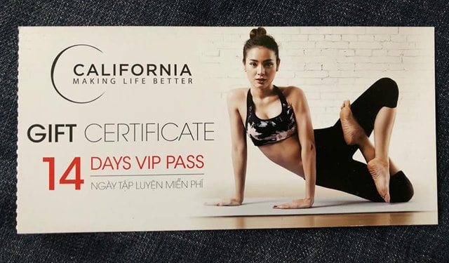 in voucher cho phòng thể hình