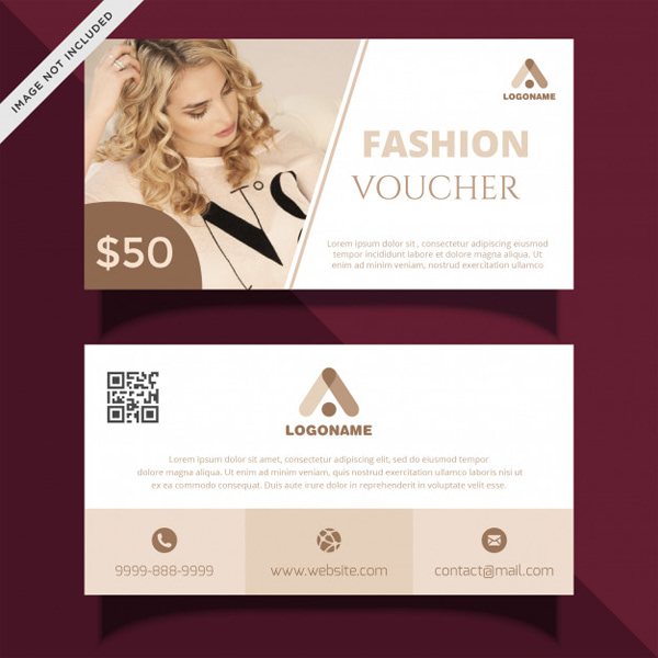 Mẫu voucher shop thời trang