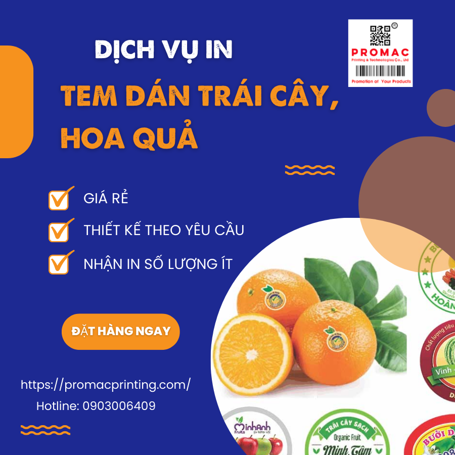 in tem nhãn dán trái cây, hoa quả