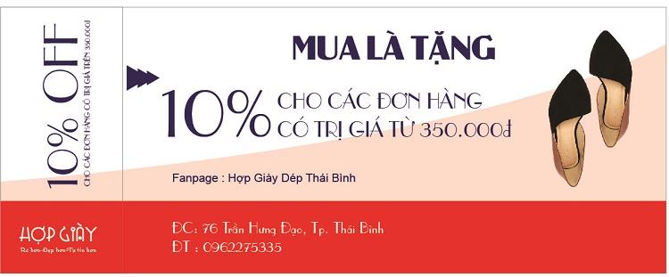 in voucher giày dép HCM