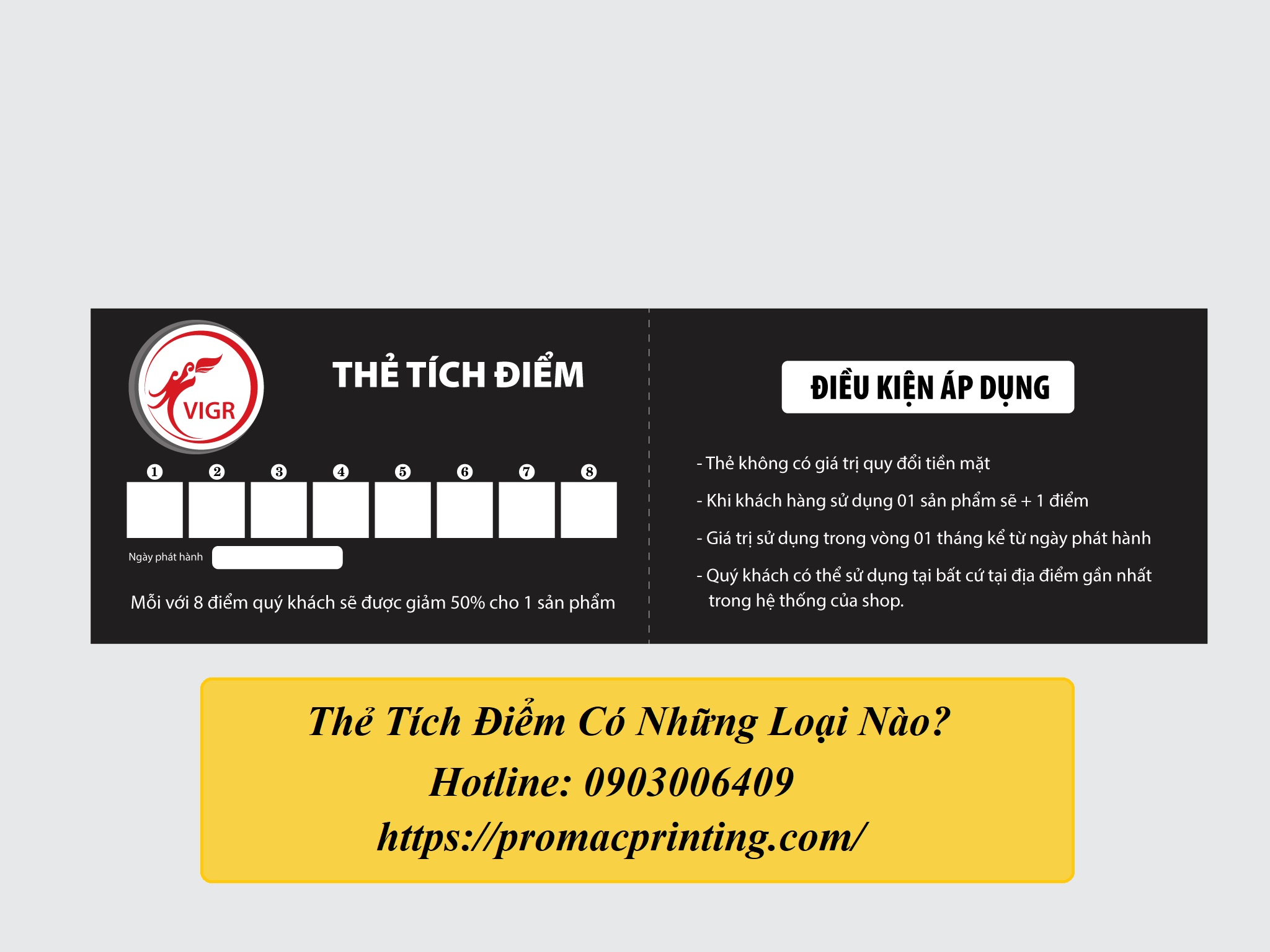 in phiếu tích điểm giá rẻ