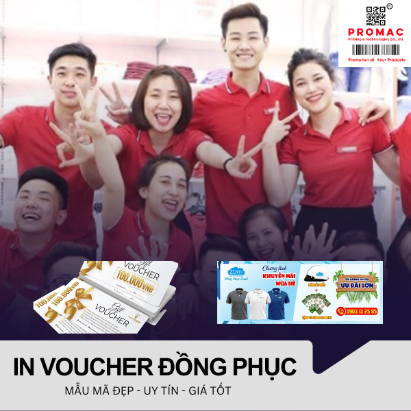 in voucher đồng phục