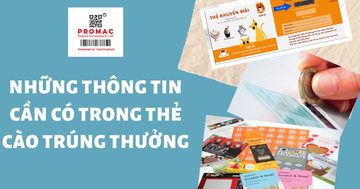 Những thông tin cần có trong thẻ cào trúng thưởng